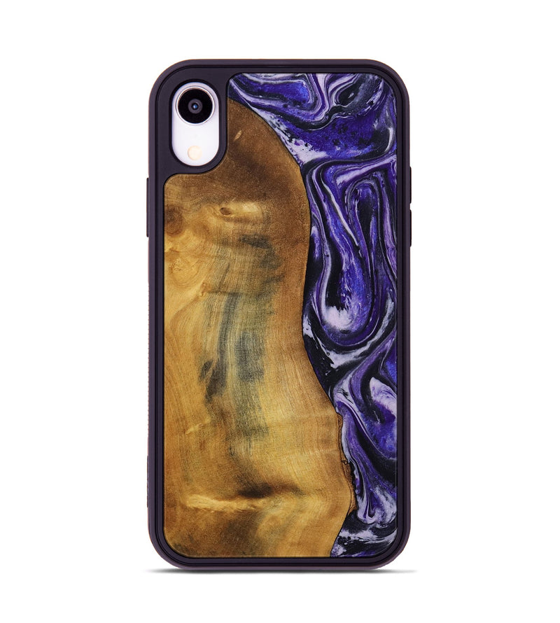 iPhone Xr Wood Phone Case - Tomika (Purple, 810462)