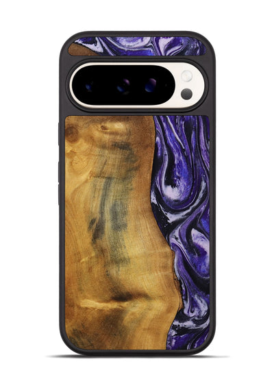 Pixel 9 Pro Wood Phone Case - Tomika (Purple, 810462)