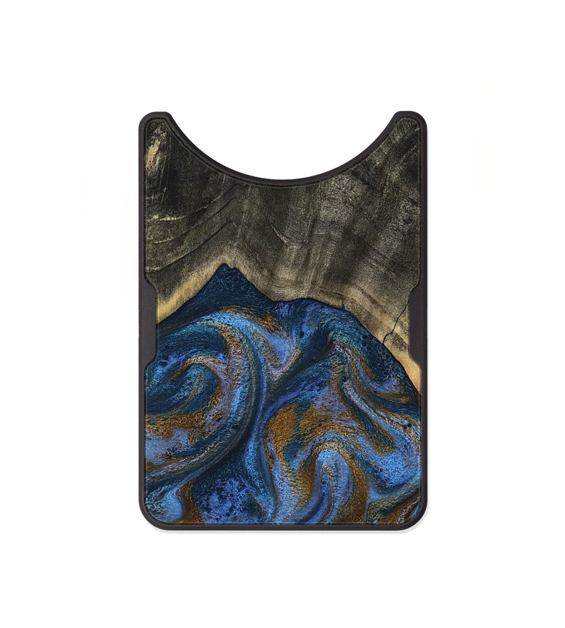 Alloy Wood Wallet - Gustave (Teal & Gold, 810475)