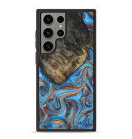 Galaxy S23 Ultra Wood Phone Case - Cheryl (Teal & Gold, 810492)