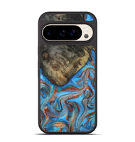 Pixel 10 Wood Phone Case - Cheryl (Teal & Gold, 810492)