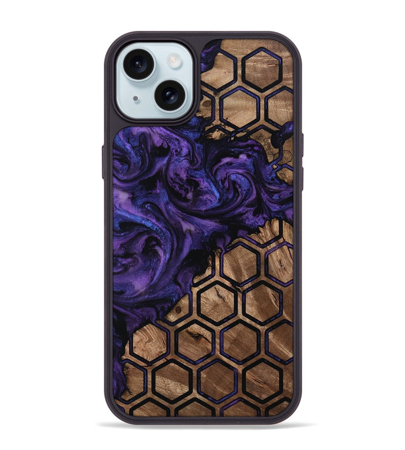 iPhone 15 Plus Wood Phone Case - Steve (Pattern, 810536)