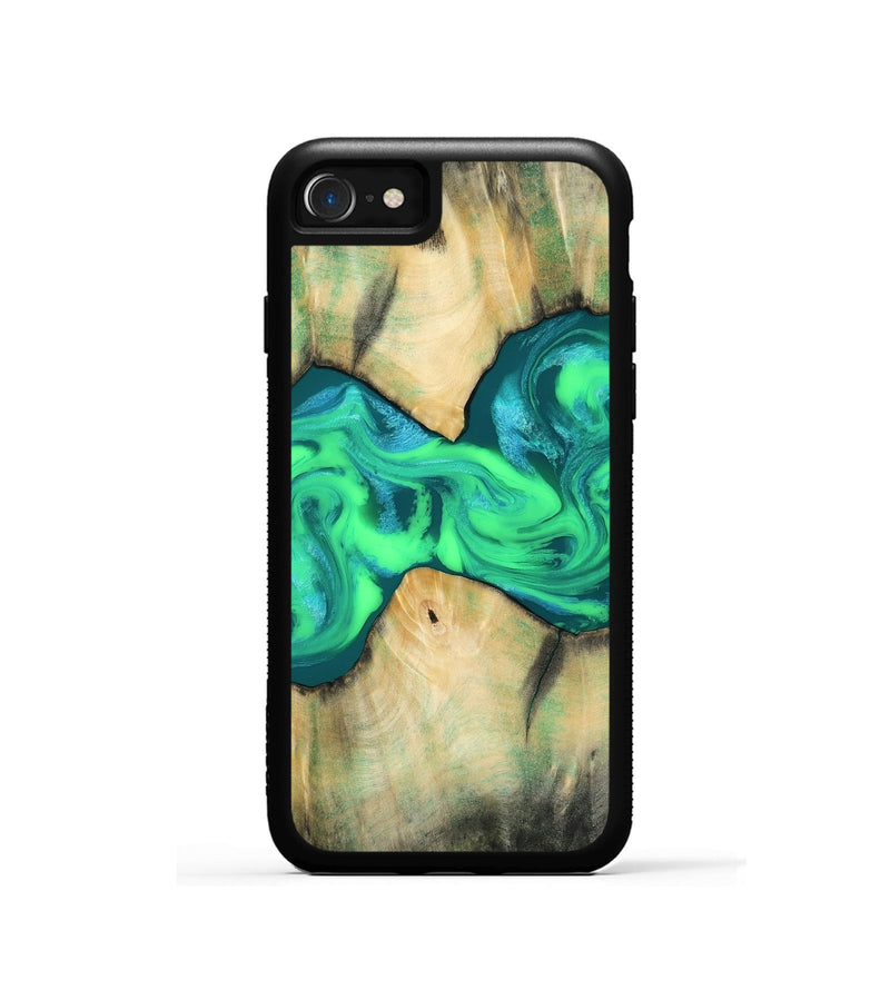 iPhone SE Wood Phone Case - Breanna (Green, 810554)