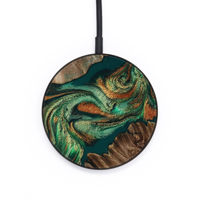 Circle Wood Wireless Charger - Alisson (Green, 810555)