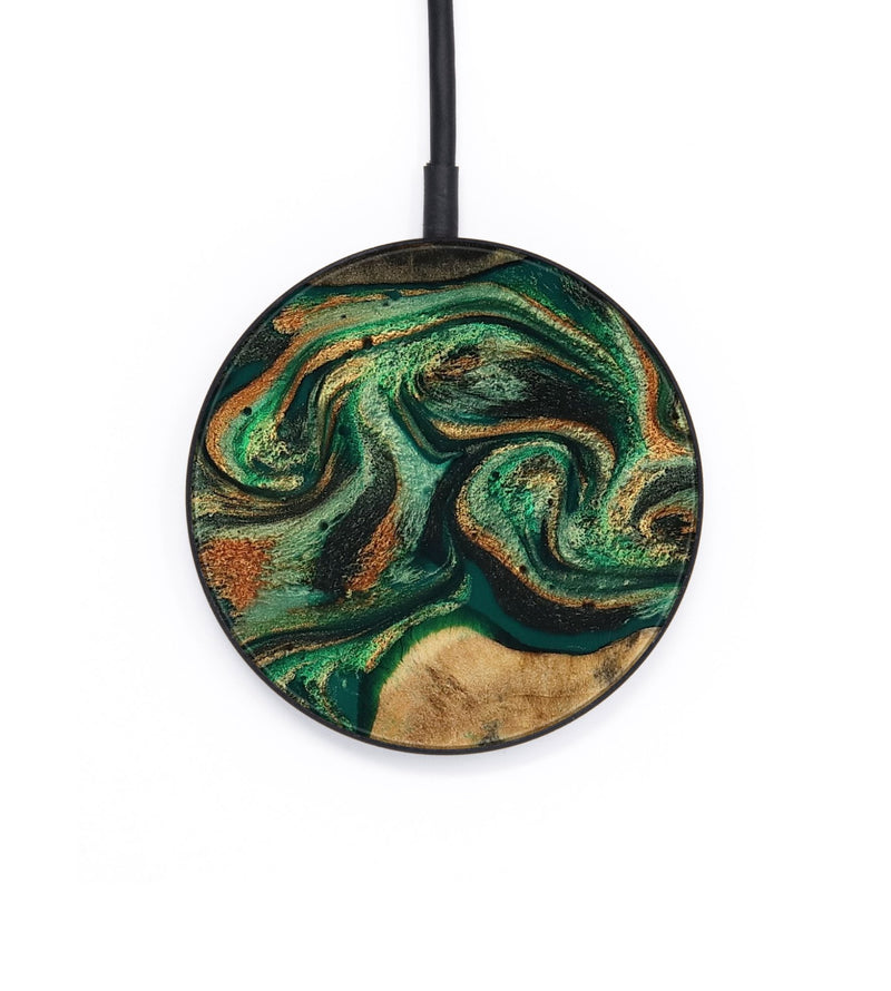 Circle Wood Wireless Charger - Khalani (Green, 810558)