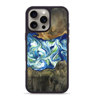 iPhone 16 Pro Max Wood Phone Case - Kizzie (Blue, 810578)