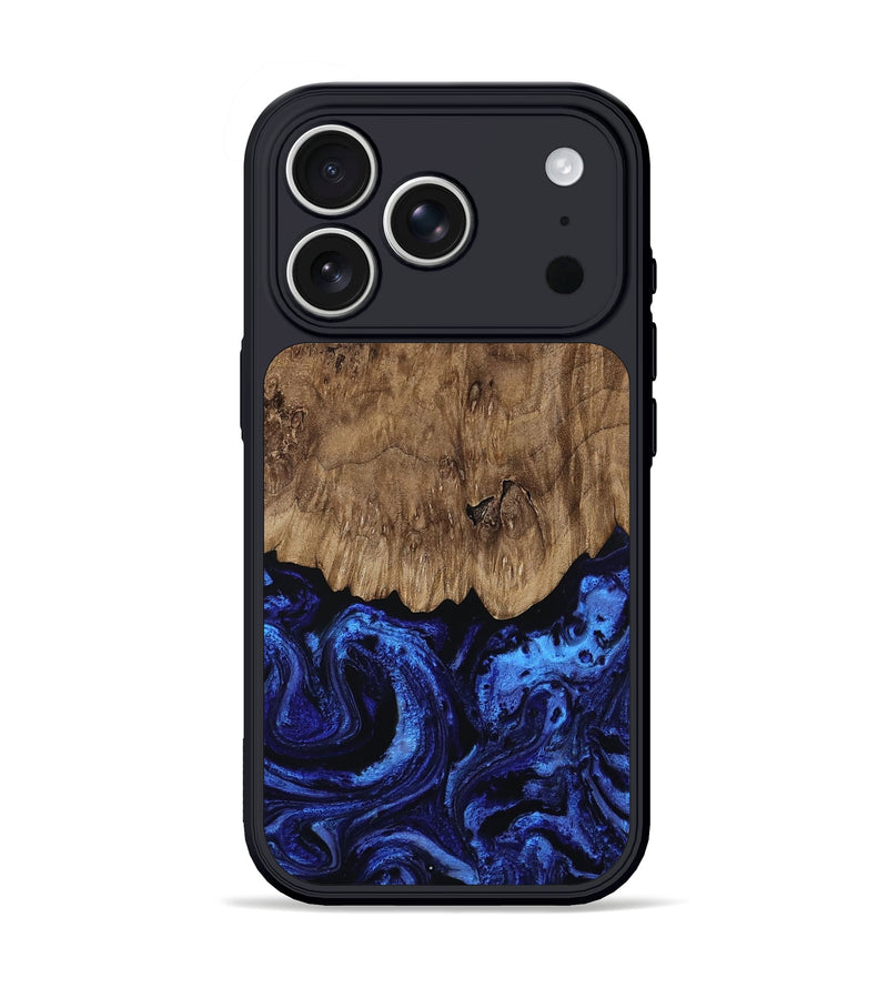 iPhone 17 Pro Wood Phone Case - Velva (Blue, 810587)