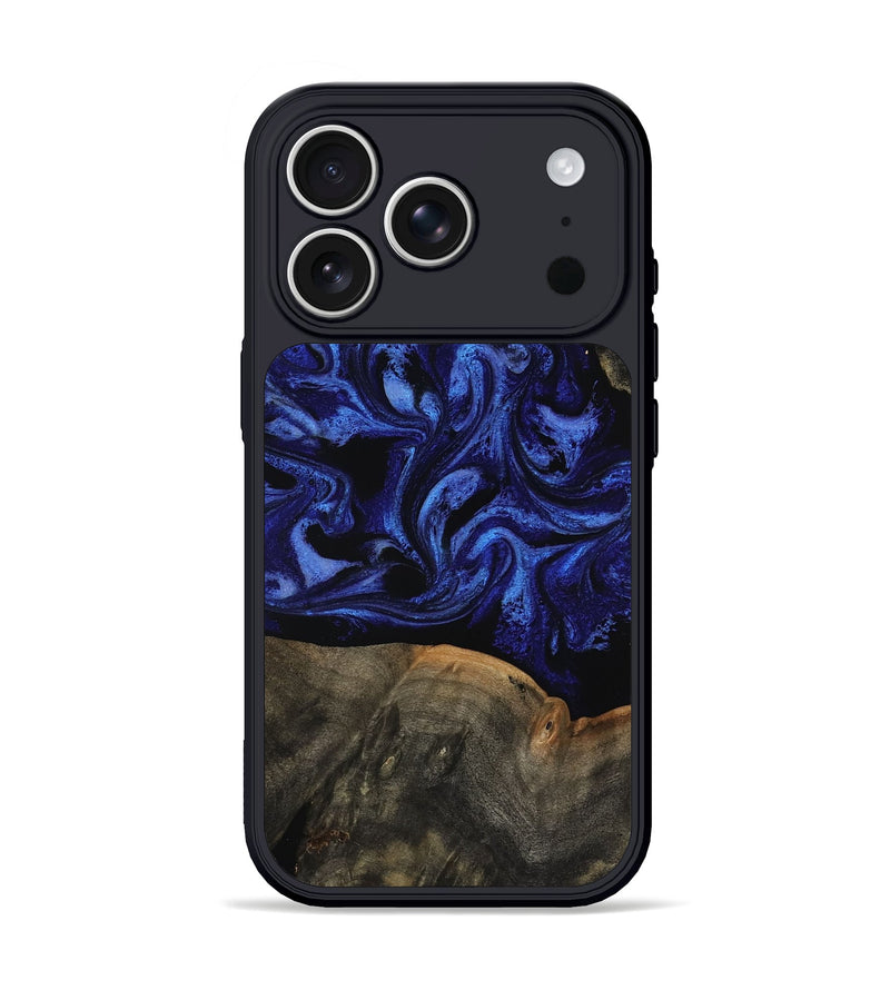 iPhone 17 Pro Wood Phone Case - Pamela (Blue, 810594)