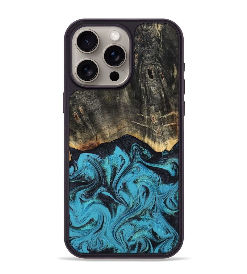 iPhone 15 Pro Max Wood Phone Case - Harmoni (Green, 810600)