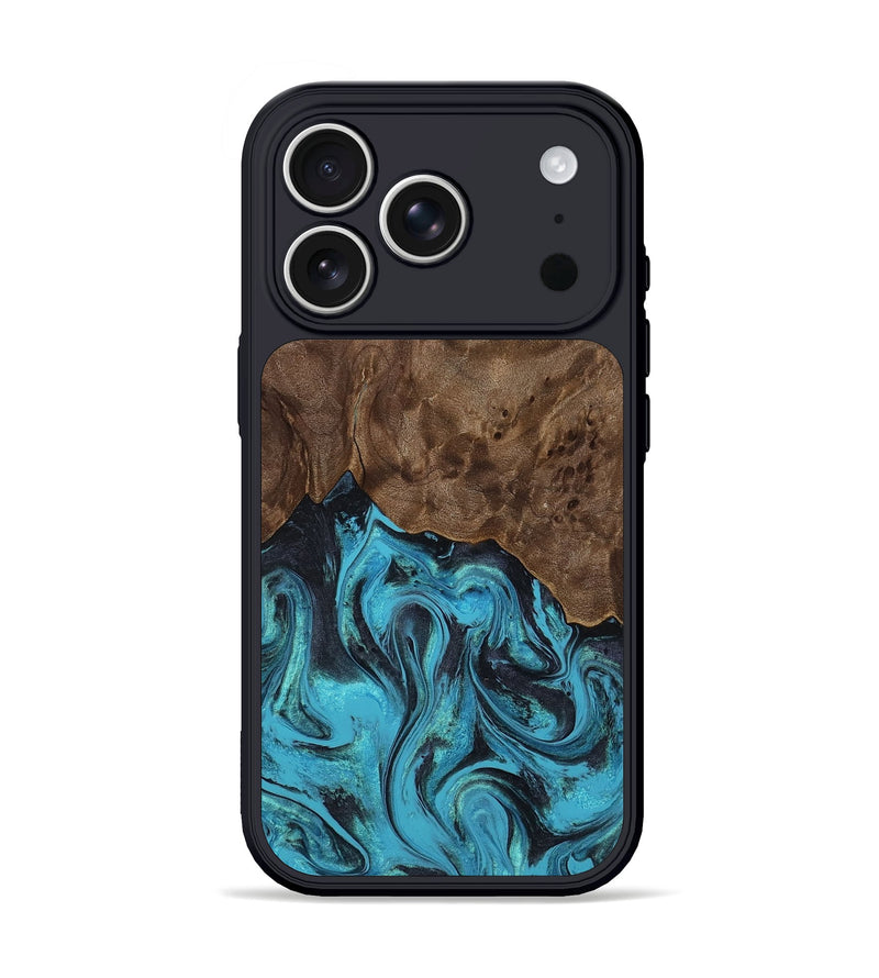 iPhone 17 Pro Wood Phone Case - Wilson (Blue, 810601)