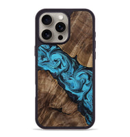 iPhone 16 Pro Max Wood Phone Case - Dilan (Blue, 810602)