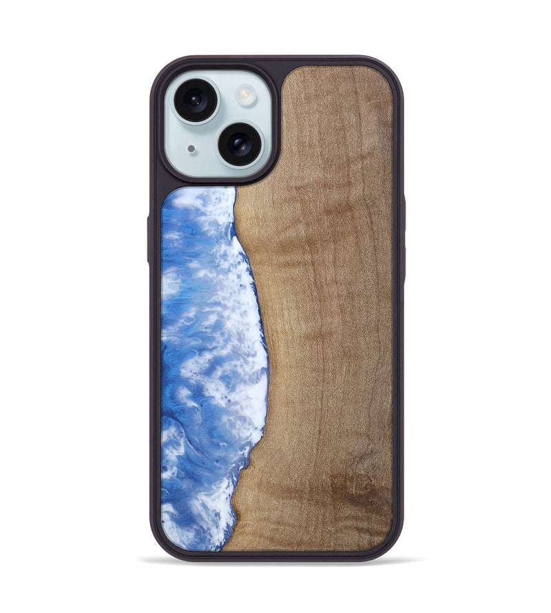 iPhone 15 Wood Phone Case - Amyra (Coastal, 810605)