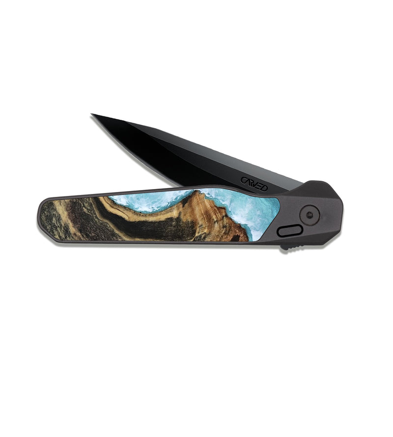 EDC Dark Slate Wood Pocket Knife - Avery (Coastal, 810676)