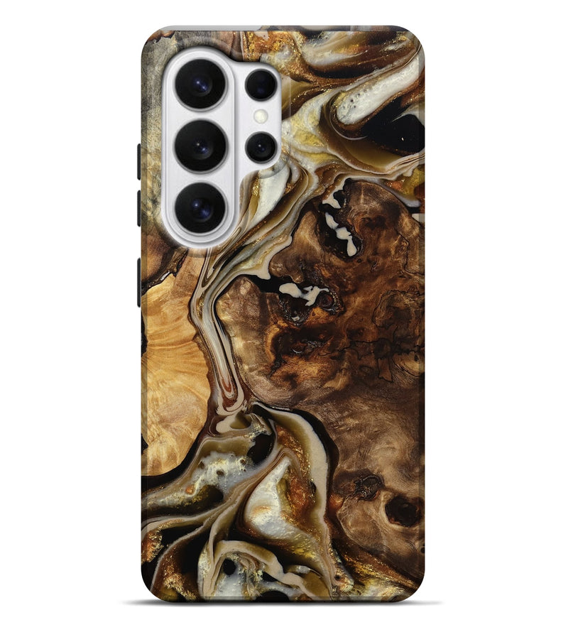 Galaxy S26 Ultra Wood Live Edge Phone Case - Marty (Black & White, 810773)