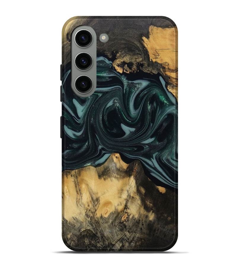 Galaxy S23 Plus Wood Live Edge Phone Case - Aedan (Green, 810775)