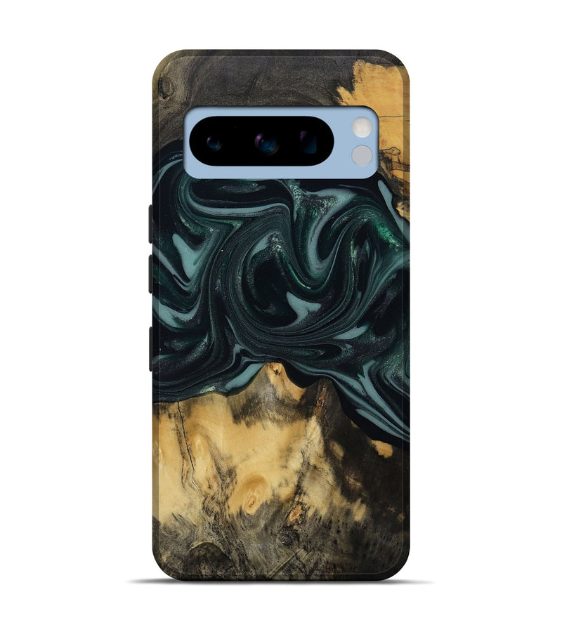 Pixel 8 Pro Wood Live Edge Phone Case - Aedan (Green, 810775)
