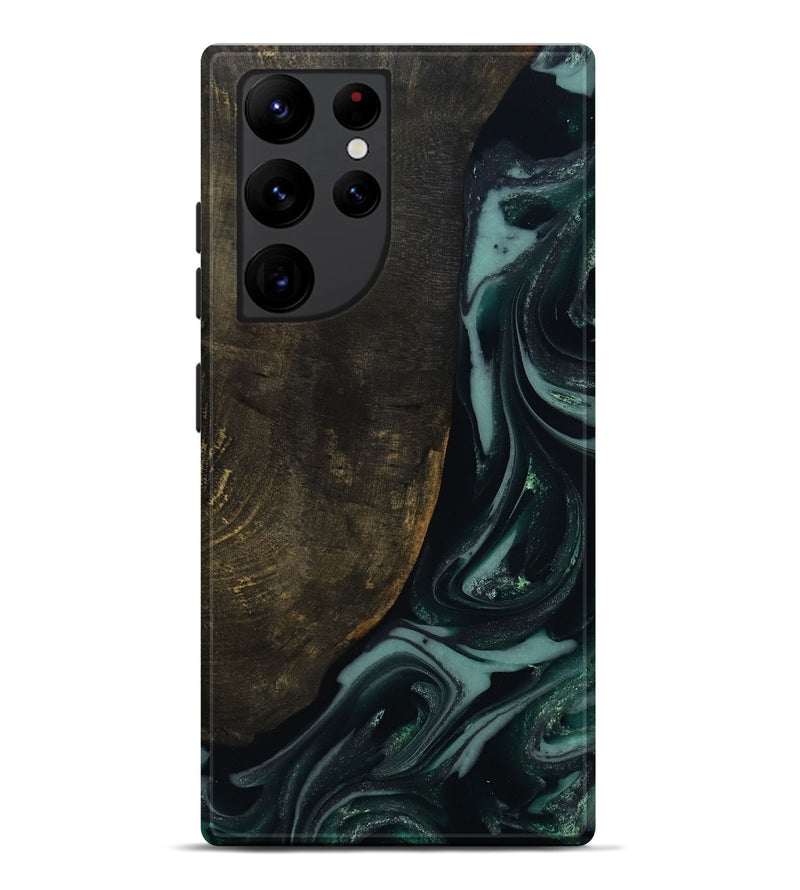 Galaxy S22 Ultra Wood Live Edge Phone Case - Traci (Green, 810778)