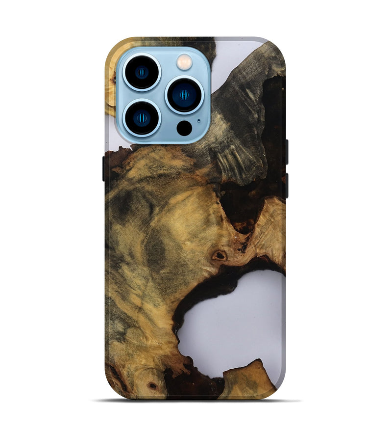 iPhone 14 Pro Wood Live Edge Phone Case - Weston (Clear, 810781)