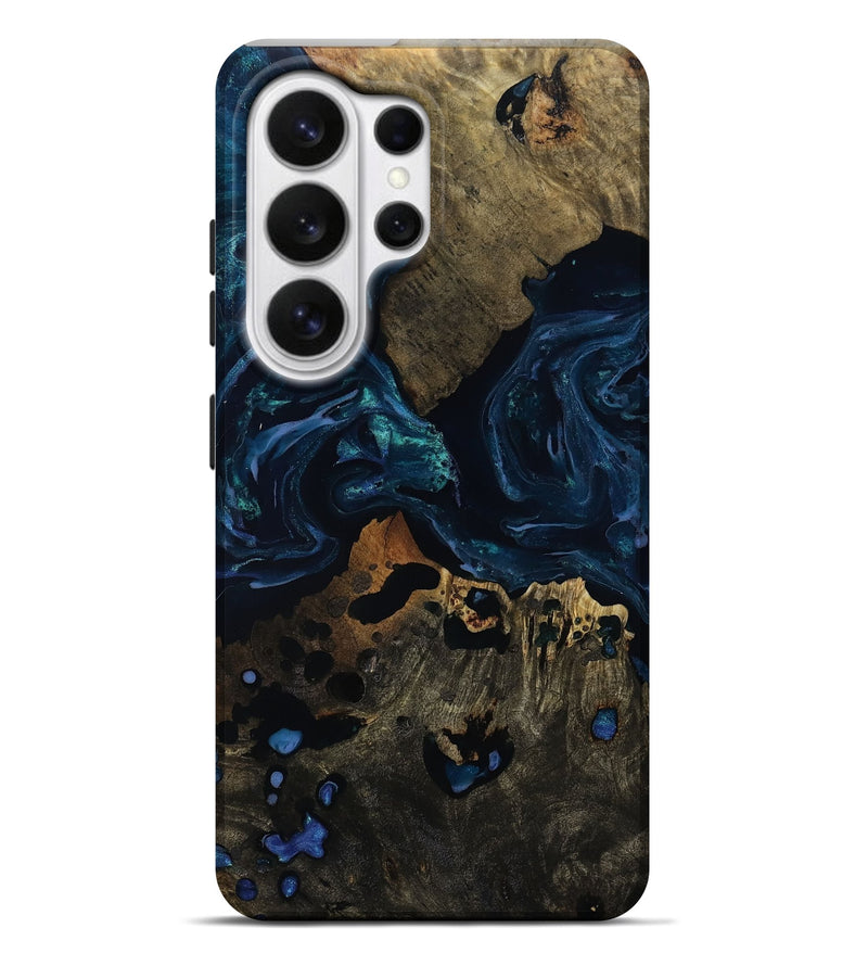 Galaxy S26 Ultra Wood Live Edge Phone Case - Dara (Blue, 810787)