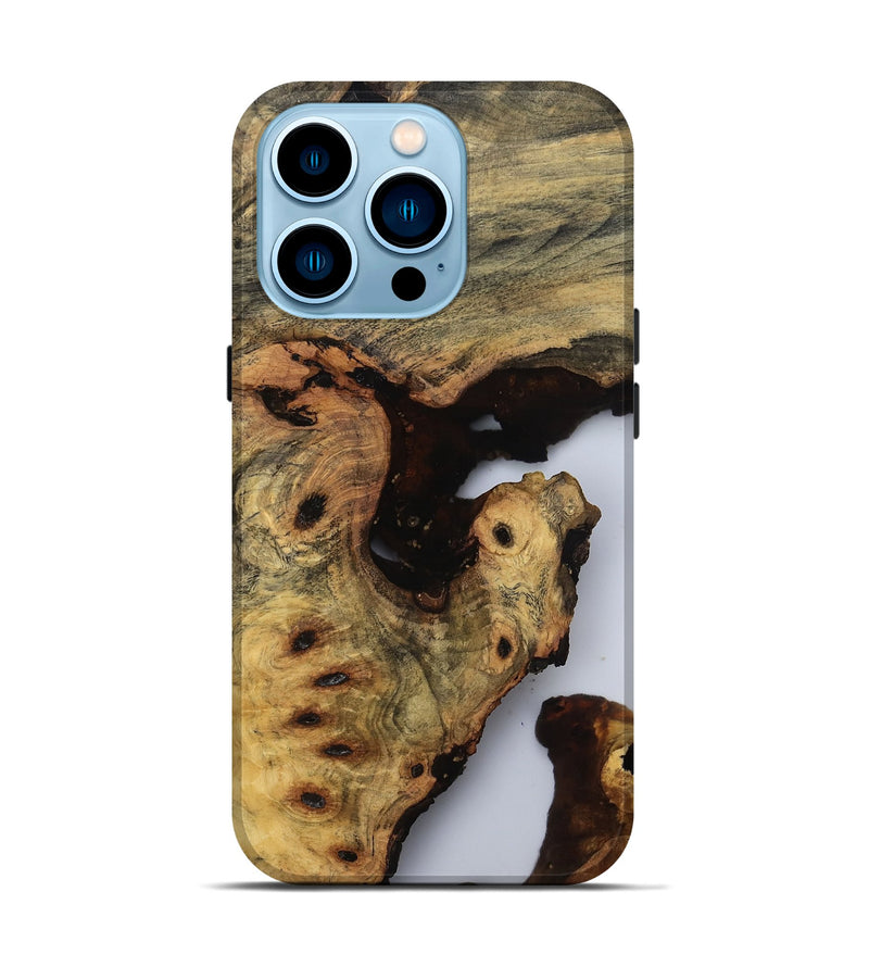 iPhone 14 Pro Wood Live Edge Phone Case - Zara (Clear, 810793)