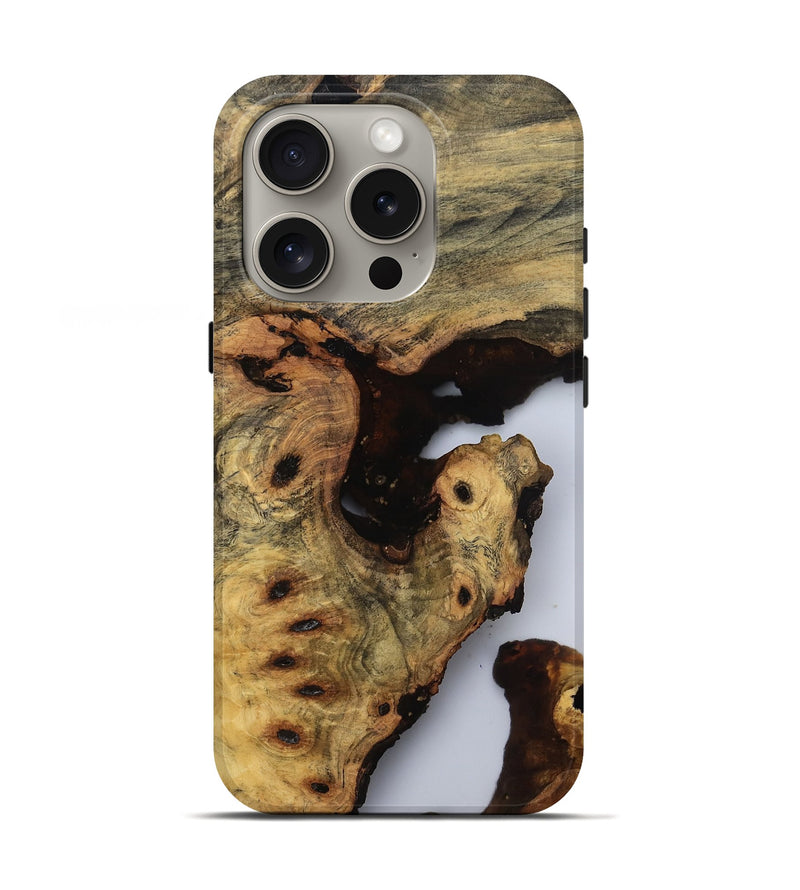 iPhone 16 Pro Wood Live Edge Phone Case - Zara (Clear, 810793)