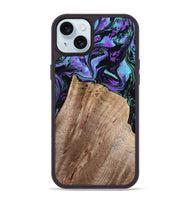 iPhone 15 Plus Wood Phone Case - Rio (Purple, 810802)