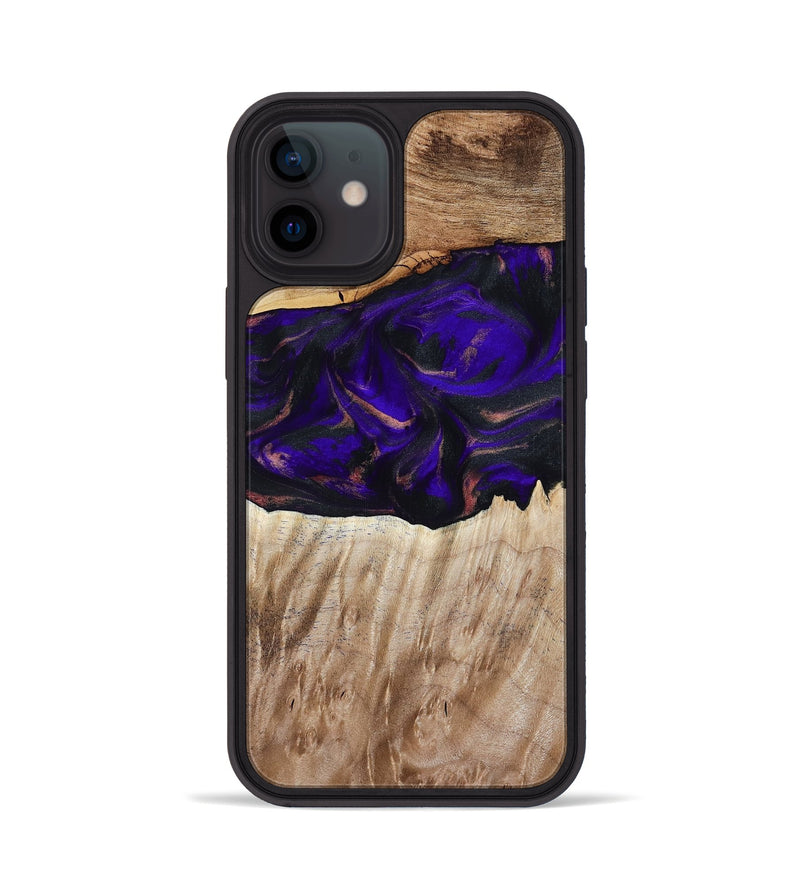 iPhone 12 Wood Phone Case - Ronda (Purple, 810806)