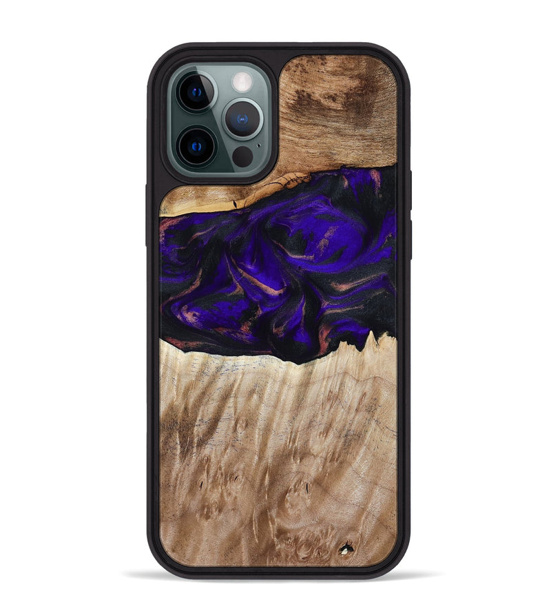 iPhone 12 Pro Max Wood Phone Case - Ronda (Purple, 810806)