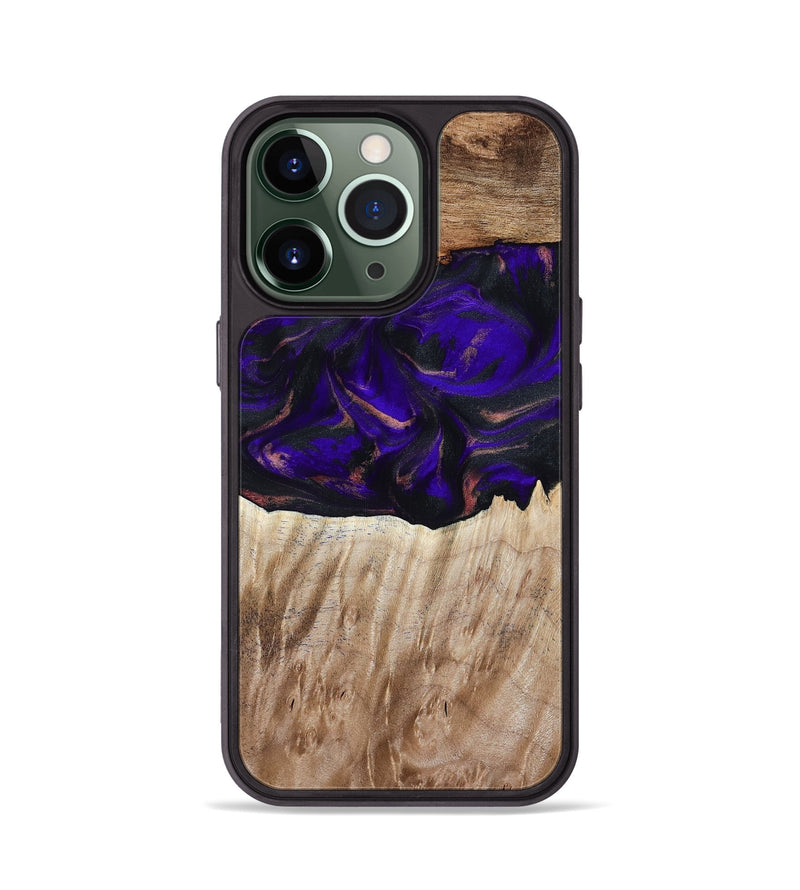 iPhone 13 Pro Wood Phone Case - Ronda (Purple, 810806)