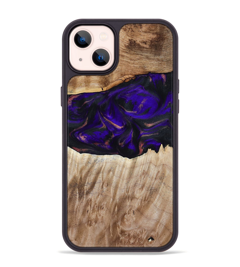 iPhone 14 Plus Wood Phone Case - Ronda (Purple, 810806)