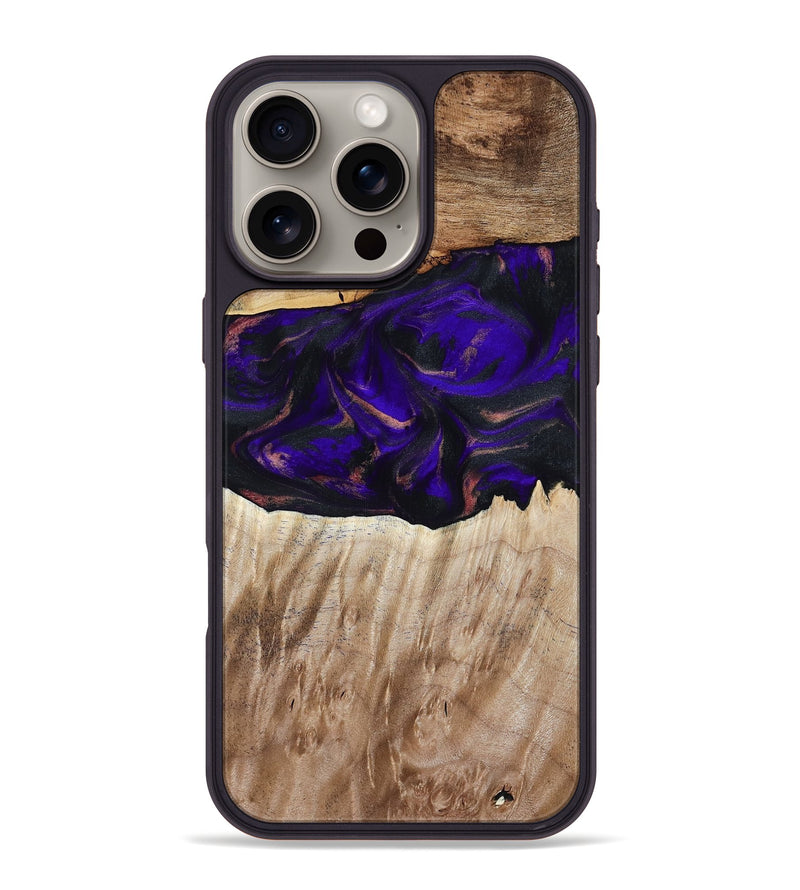 iPhone 16 Pro Max Wood Phone Case - Ronda (Purple, 810806)