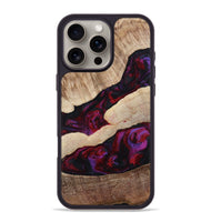 iPhone 16 Pro Max Wood Phone Case - Maura (Red, 810812)