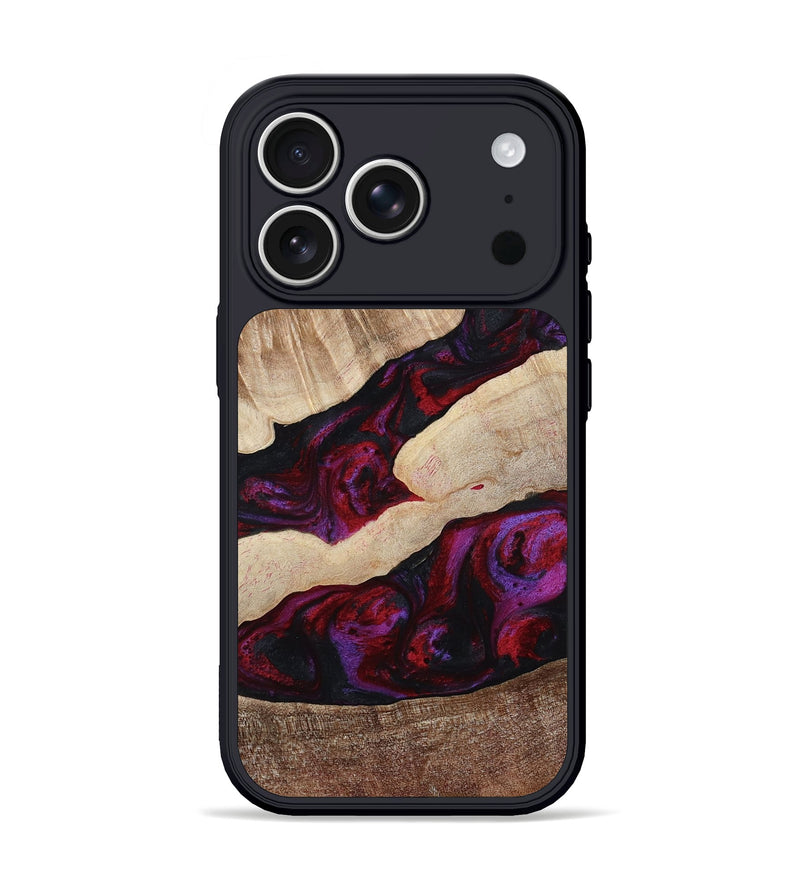 iPhone 17 Pro Wood Phone Case - Maura (Red, 810812)