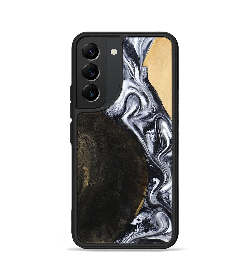 Galaxy S22 Wood Phone Case - Hedwig (Black & White, 810813)