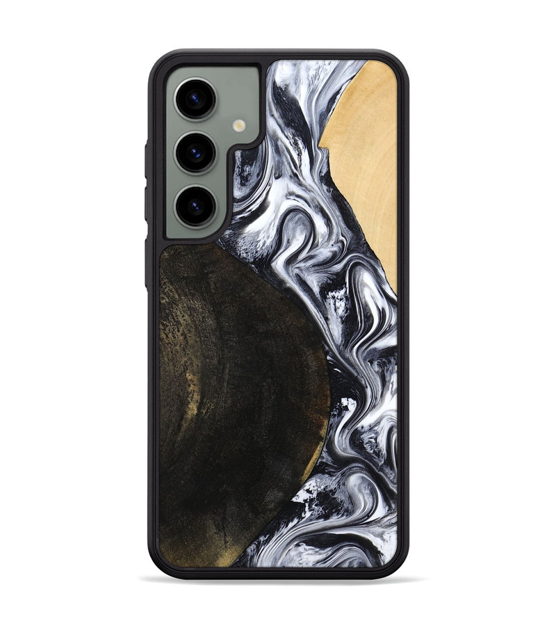 Galaxy S24 Plus Wood Phone Case - Hedwig (Black & White, 810813)