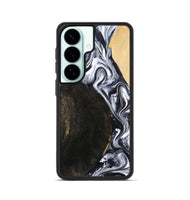Galaxy S26 Wood Phone Case - Hedwig (Black & White, 810813)