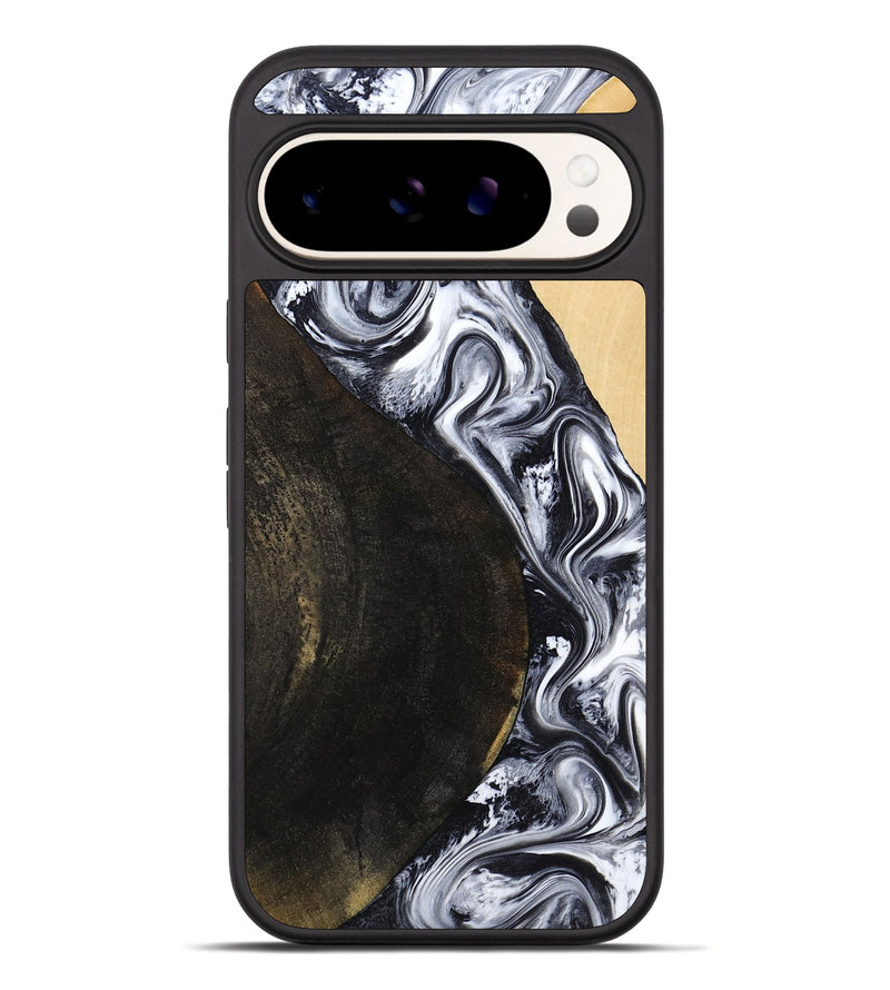 Pixel 10 Pro XL Wood Phone Case - Hedwig (Black & White, 810813)