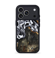iPhone 17 Pro Wood Phone Case - Joan (Black & White, 810815)