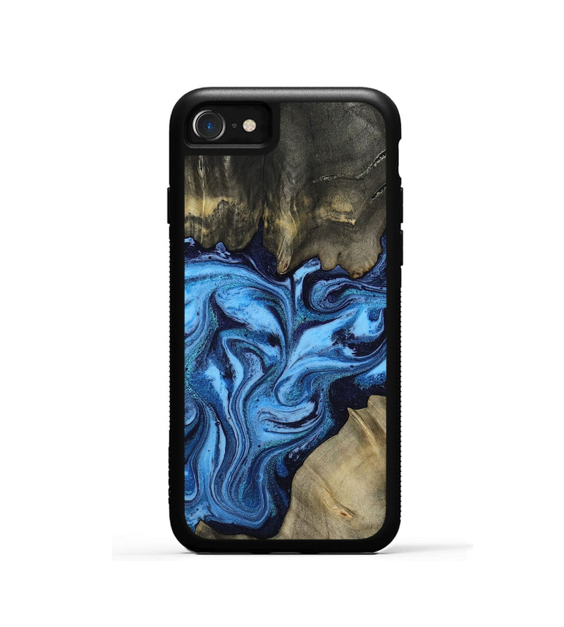 iPhone SE Wood Phone Case - Delmar (Blue, 810824)