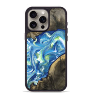 iPhone 15 Pro Max Wood Phone Case - Ethel (Blue, 810827)