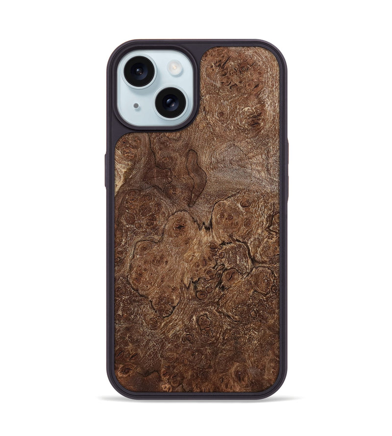 iPhone 15 Wood Phone Case - Royal (Wood Burl, 810923)