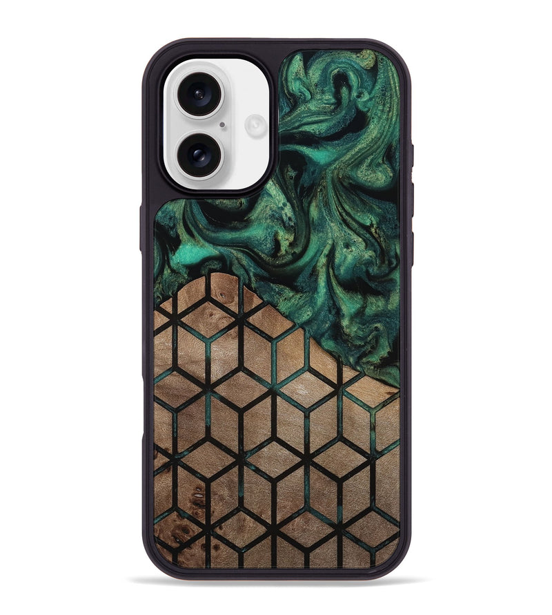 iPhone 16 Plus Wood Phone Case - Etta (Pattern, 810950)