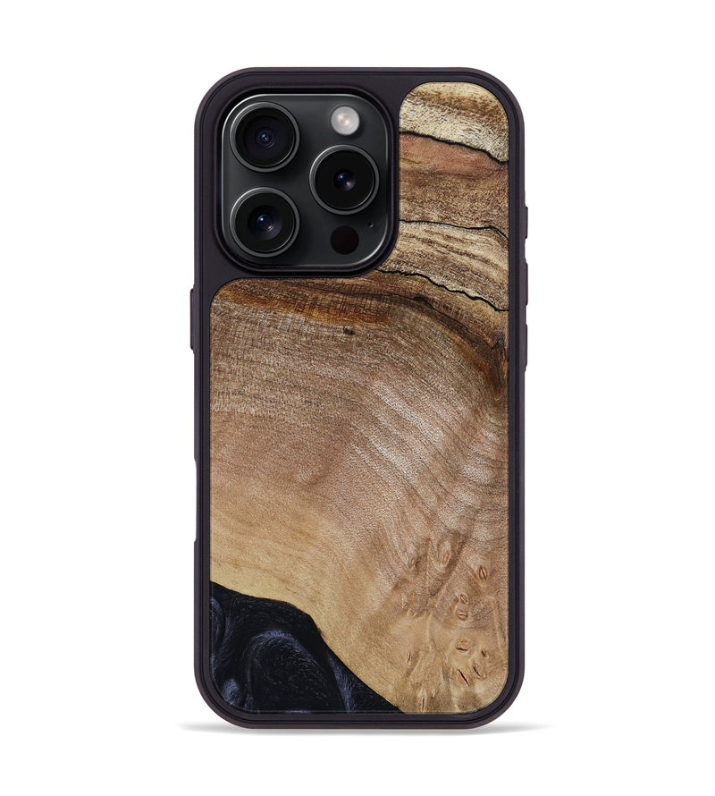 iPhone 16 Pro Wood Phone Case - Yareli (Wood Burl, 811013)