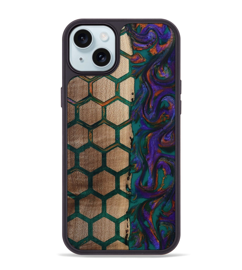 iPhone 15 Plus Wood Phone Case - Janae (Pattern, 811048)