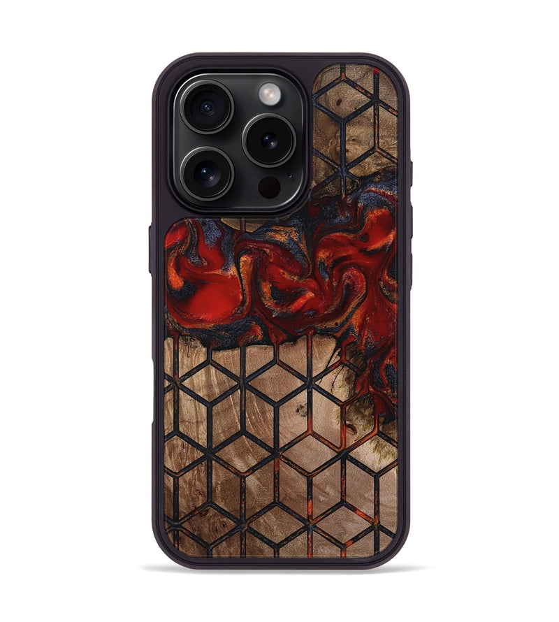 iPhone 16 Pro Wood Phone Case - Dangelo (Pattern, 811053)