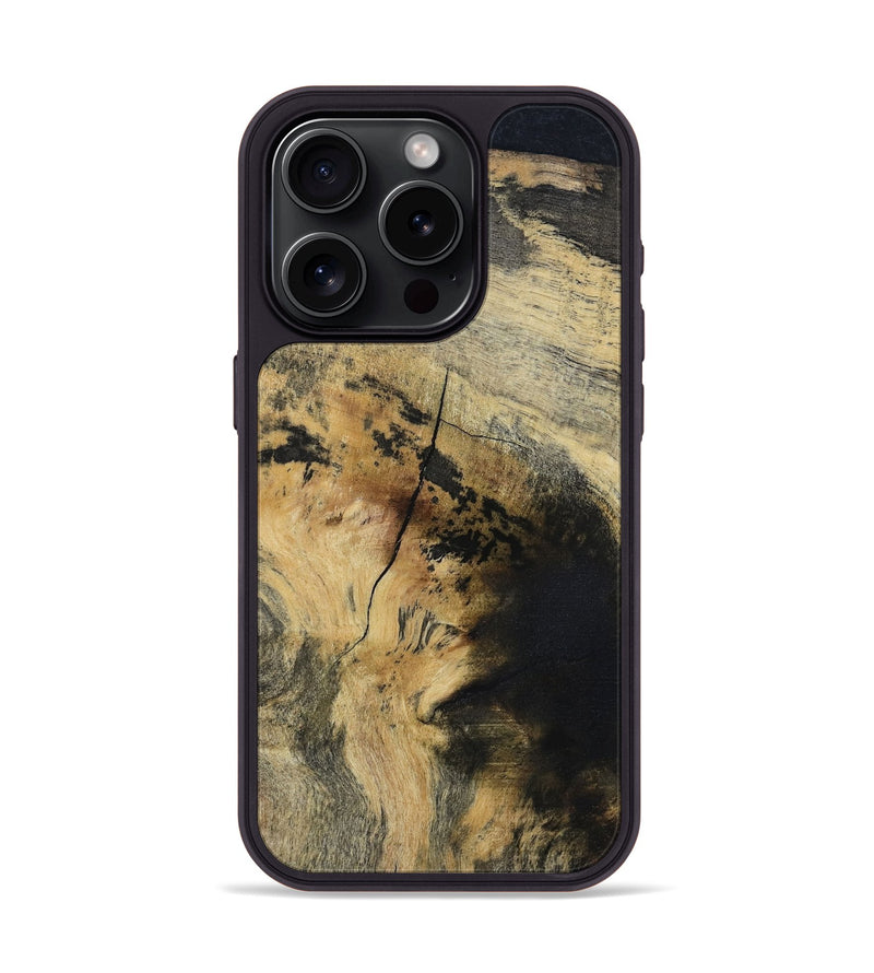 iPhone 15 Pro Wood Phone Case - Carmen (Wood Burl, 811061)