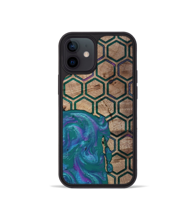 iPhone 12 mini Wood Phone Case - Sim (Pattern, 811083)