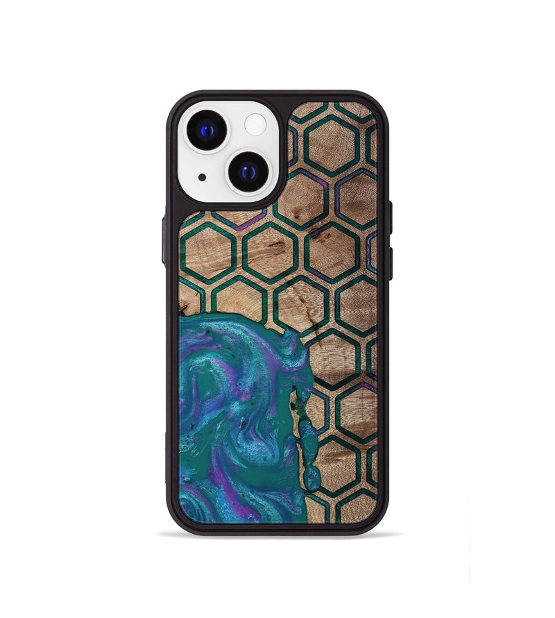 iPhone 13 mini Wood Phone Case - Sim (Pattern, 811083)