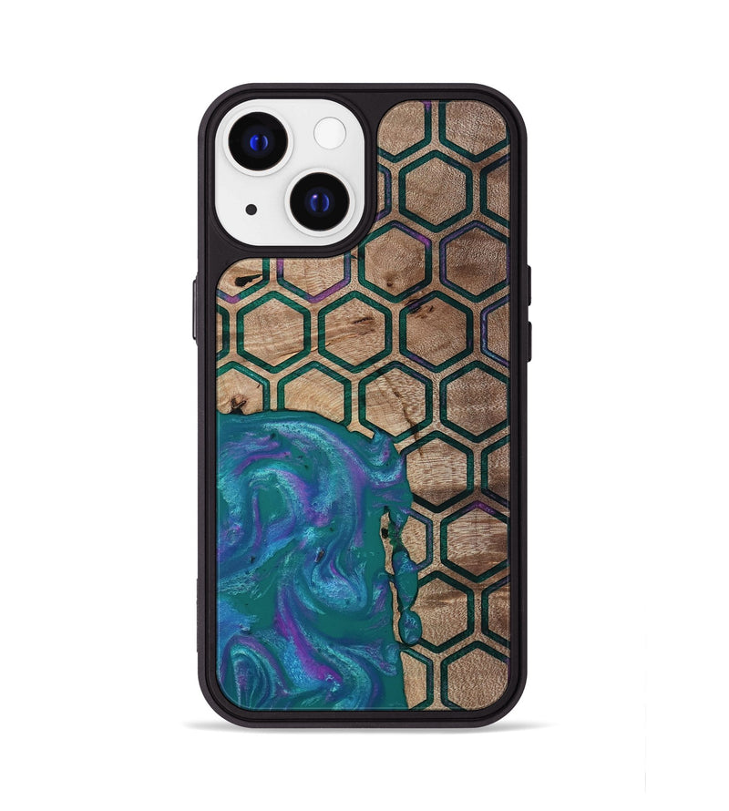 iPhone 13 Wood Phone Case - Sim (Pattern, 811083)