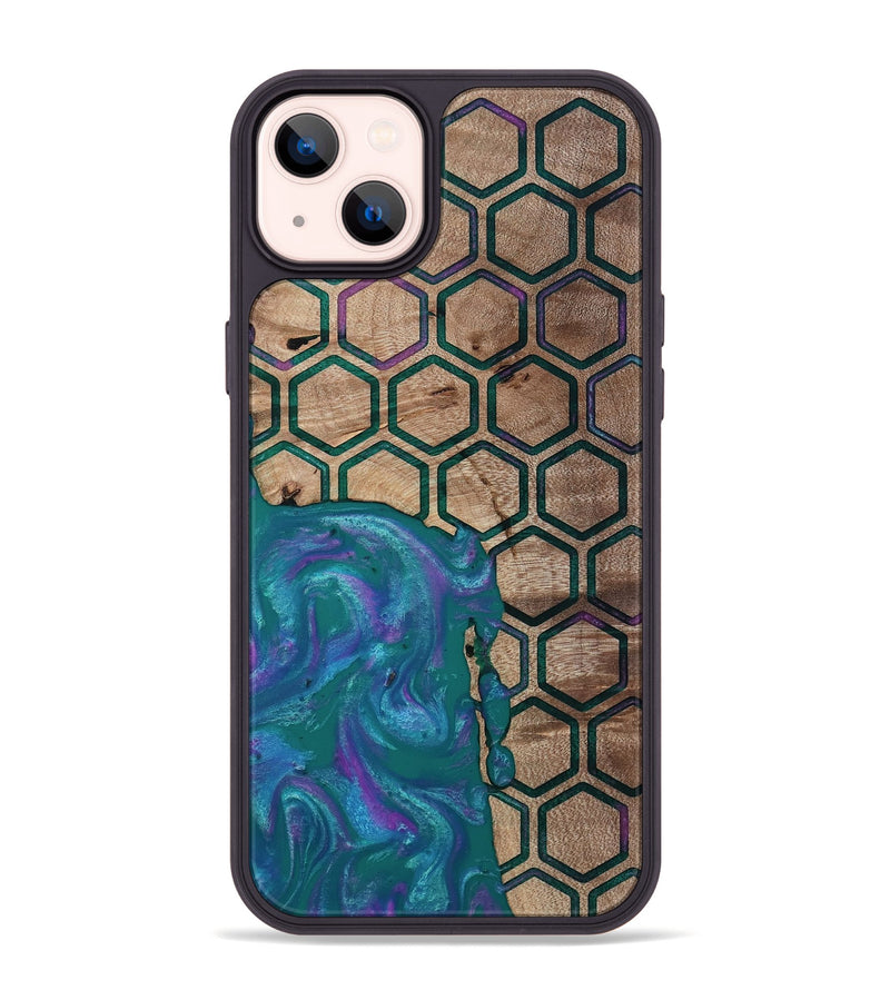 iPhone 14 Plus Wood Phone Case - Sim (Pattern, 811083)